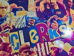 Affiche exclusive du film Clerks 3 2022 signée par la distribution au Comic-Con de San Diego (SDCC) - Kevin Smith et View Askew.