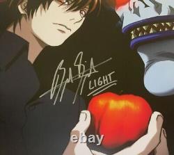 Affiche grand format signée par le casting de Death Note Light L Misa Ryuk x4 Autograph JSA COA