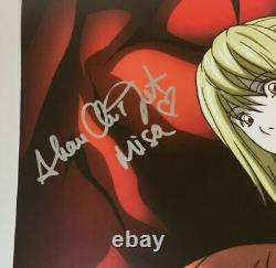 Affiche grand format signée par le casting de Death Note Light L Misa Ryuk x4 Autograph JSA COA