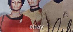 Affiche originale de Star Trek de 1974 - Photo signée par les membres originaux de la distribution - 4 membres de la distribution - PSA/DNA - voir photo