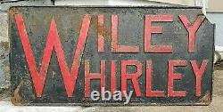 Ancien Dépôt De Port De Wiley Whirley Cranes, Plaque De Fonte MD 96 Lbs 45x22