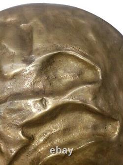 Antique Rare Original W H Jackson Brass / Bronze Oiseaux Sur Branche Cast Signé