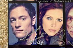Authentic Supernatural Cast Signé Photo À Burbank Convention 14x11