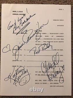 Autographié Bob Barker, Rod Roddy & Cast Signed Script Complet Le Prix Est Juste