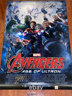 Avengers Age Of Ultron Affiche De Cinéma Cast Signed Stan Lee Endgame Infinity War