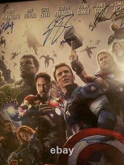 Avengers Age Of Ultron Cast Signed (18) Premiere Movie Poster 40x27 Holo Coa