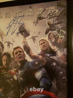 Avengers Age Of Ultron Cast Signed (18) Premiere Movie Poster 40x27 Holo Coa