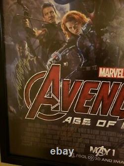 Avengers Age Of Ultron Cast Signed (18) Premiere Movie Poster 40x27 Holo Coa