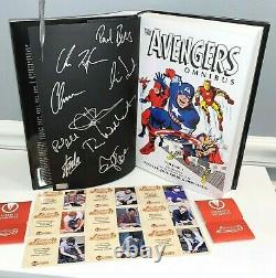 Avengers Cast Signé Omnibus Stan Lee Chris Evans Hemsworth Thor Loki Hawkeye