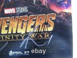 Avengers Infinity War Cast Signé 11x17 Photo Chadwick Boseman 9+ Dc/coa Proof
