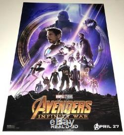 Avengers Infinity War X6 Cast Signé 12x18 Photo En Personne Autograph Jsa Coa
