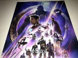 Avengers Infinity War X6 Cast Signé 12x18 Photo En Personne Autograph Jsa Coa