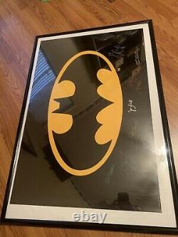 Batman Autographié Signée À La Main Poster 27x40 Nicholson Keaton Basinger Cast Coa