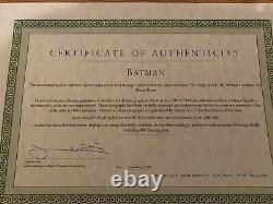 Batman Autographié Signée À La Main Poster 27x40 Nicholson Keaton Basinger Cast Coa