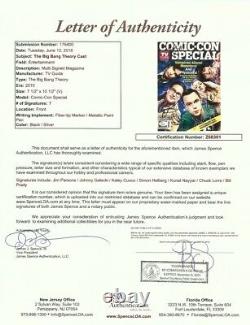 Big Bang Theory Cast Autographed Comic Con Magazine Parsons Cuoco Lorre 7 Jsa