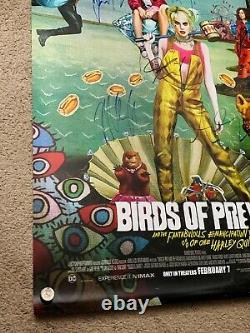 Birds Of Prey Ds Movie Poster Cast Signé Première Harley Quinn Batman DC Comics