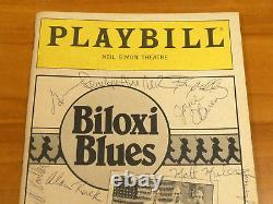 'Blues de Biloxi (Matthew Broderick) Programme signé par la distribution avec lettre complète de JSA'