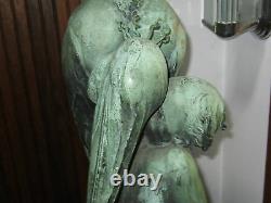Carl Paul Jennewein Cast Bronze Sculpture Garçon Stork 25 1/2 Signé Cpj 1941