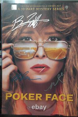 Cast Autographié Affiche Poker Face Benjamin Bratt 13x19 + Coa