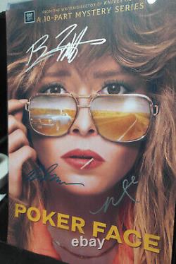 Cast Autographié Affiche Poker Face Benjamin Bratt 13x19 + Coa