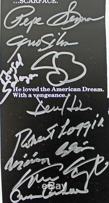 Cast Scarface (11 Signatures) Al Pacino Signé 11x17 Affiche Du Film Psa / Adn