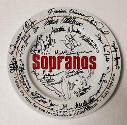 Cast Signé (27) Les Sopranos Ont Signé 1de1 Assiette Make-a-wish