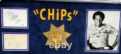 Chips Casted Autographied Framed Photo Collage Estrada Wilcox Pine Jsa