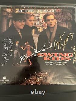 Christian Bale Vintage Cast Signé Swing Kids 1993 COA Frank Whaley