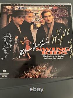 Christian Bale Vintage Cast Signé Swing Kids 1993 COA Frank Whaley