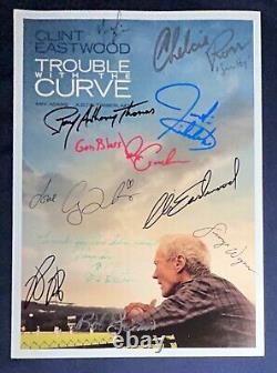 Clint Eastwood Timberlake +8 Distribution Signée Programme du Film Trouble avec la Courbe