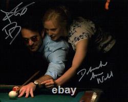 Daredevil Photo 8x10 Signée par le Cast x2 Cox, Woll Certifiée JSA