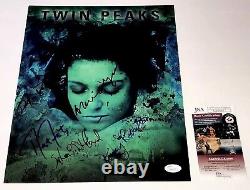 David Lynch Twin Peaks Cast X5 Signé 11x14 Photo En Personne Autographe Jsa Coa
