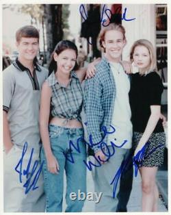 Dawson's Creek Cast Katie Holmes, Van Der Beek +2 Autographe Signé 8x10 Photo