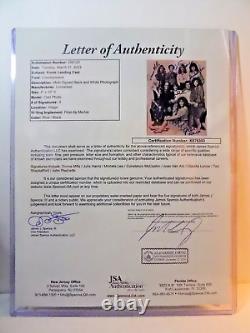 Distribution de 8 acteurs de Knots Landing - Donna, Joan, Michelle - photo originale signée 8x10 avec lettre JSA