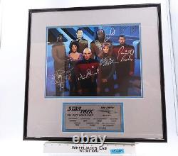 Distribution de Star Trek Next Generation Signée AUTOGRAPHÉE Sirtis Stewart Stiner Dorn