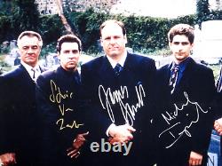 Distribution des Sopranos James Gandolfini ++ JSA signé 16x20 photographie autographiée