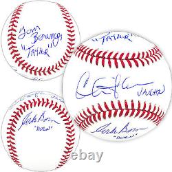 Distribution du film Major League signée par trois joueurs de la MLB, dont Sheen, certifié par Beckett 221318