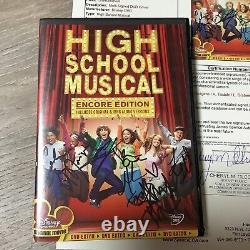 Distribution du film musical de lycée signé DVD JSA COA Zach Efron Hudgens ++