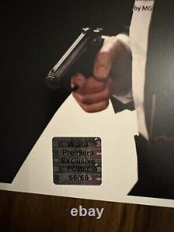Distribution signée James Bond No Time To Die, 27x40, COA 50 sur 50