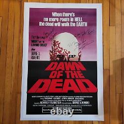 Distribution signée, L'AUBE DES MORTS (1978) Affiche de film non originale 27x41 Tom Savini
