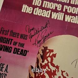 Distribution signée, L'AUBE DES MORTS (1978) Affiche de film non originale 27x41 Tom Savini