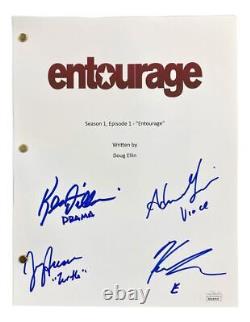 Distribution signée du pilote de la série Entourage avec Adrien Grenier et autres, certifié par la JSA