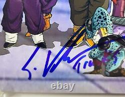 Dragon Ball Z Cast a signé une affiche photo 11x17 de Goku Vegeta Beckett