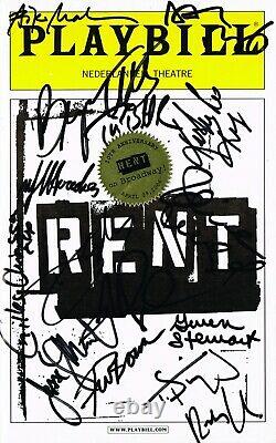 Ent Obc Original Broadway Cast Signé 10ème Anniversaire Playbill Idina Menzel