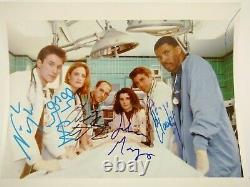 Er Cast (x5) Signé Autographe 8x10 Photo George Clooney, Margulies, Wyle +2
