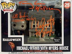 Figurine Funko Pop #25 Michael Myers signée et dédicacée par le casting JSA du château Wallace Sandin