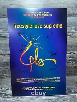 Freestyle Love Supreme, Fls, Affiche de fenêtre de Broadway, Signée par la distribution, Booth
