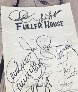 Fuller House Episode 101 Signé Tir Draft Scénario John Stamos Bob Saget Cast
