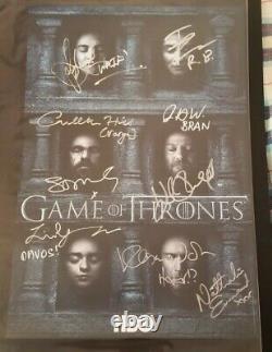Game Of Thrones 2016 Affiche Signée 13x20 X Sdcc Comic Con Sophie Turner++