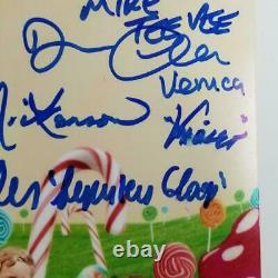 Gene Wilder + Willy Wonka Kids Autographe Cast Signé 8x10 Photo Psa/adn Coa Loa